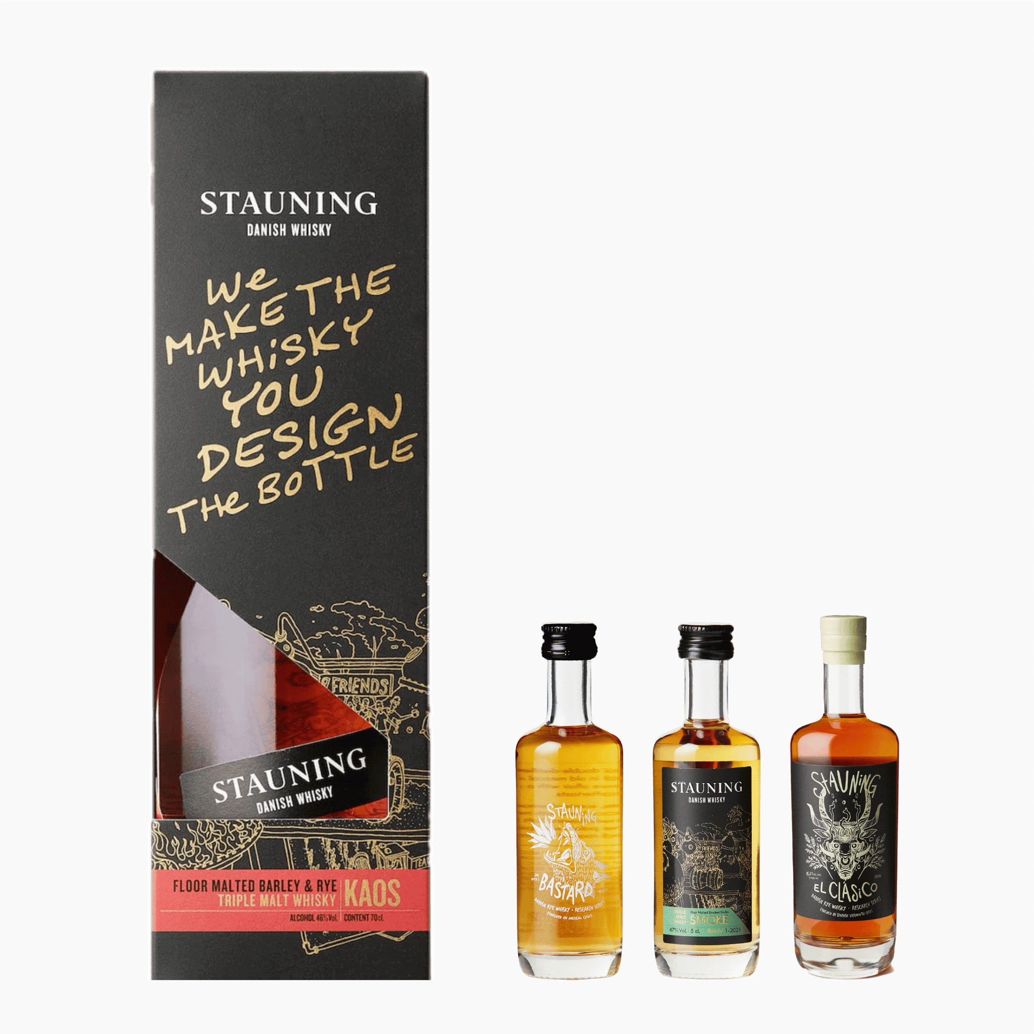 Stauning KAOS Design Edition & Smagsæt – En Uforglemmelig Dansk Whiskyoplevelse