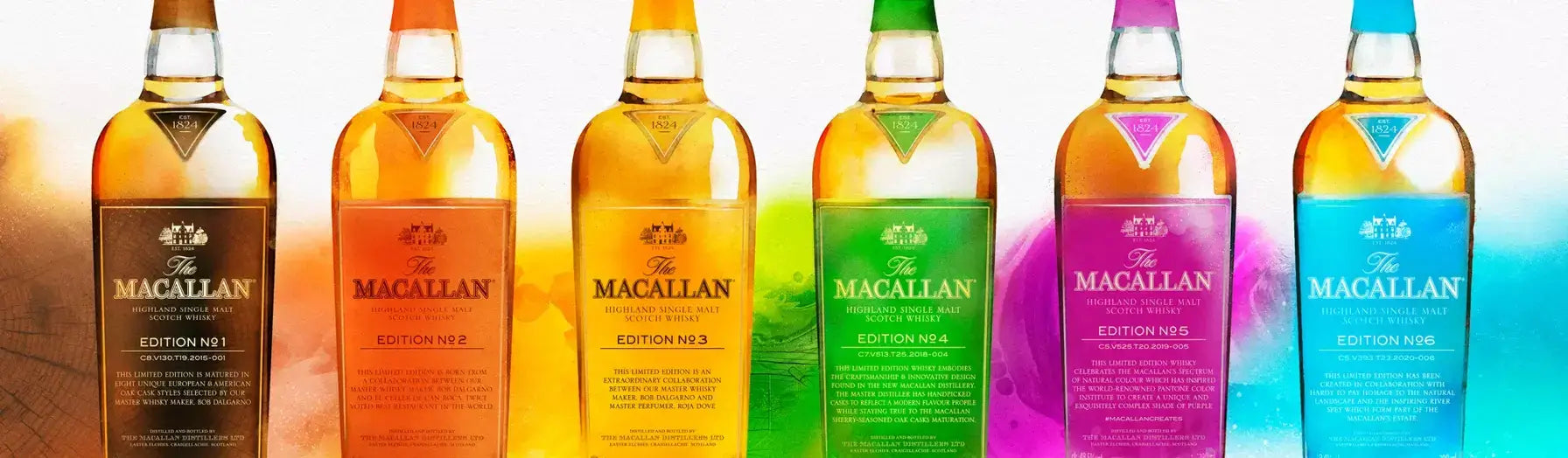 The Macallan Edition No. 1 til 6 Smagningssæt