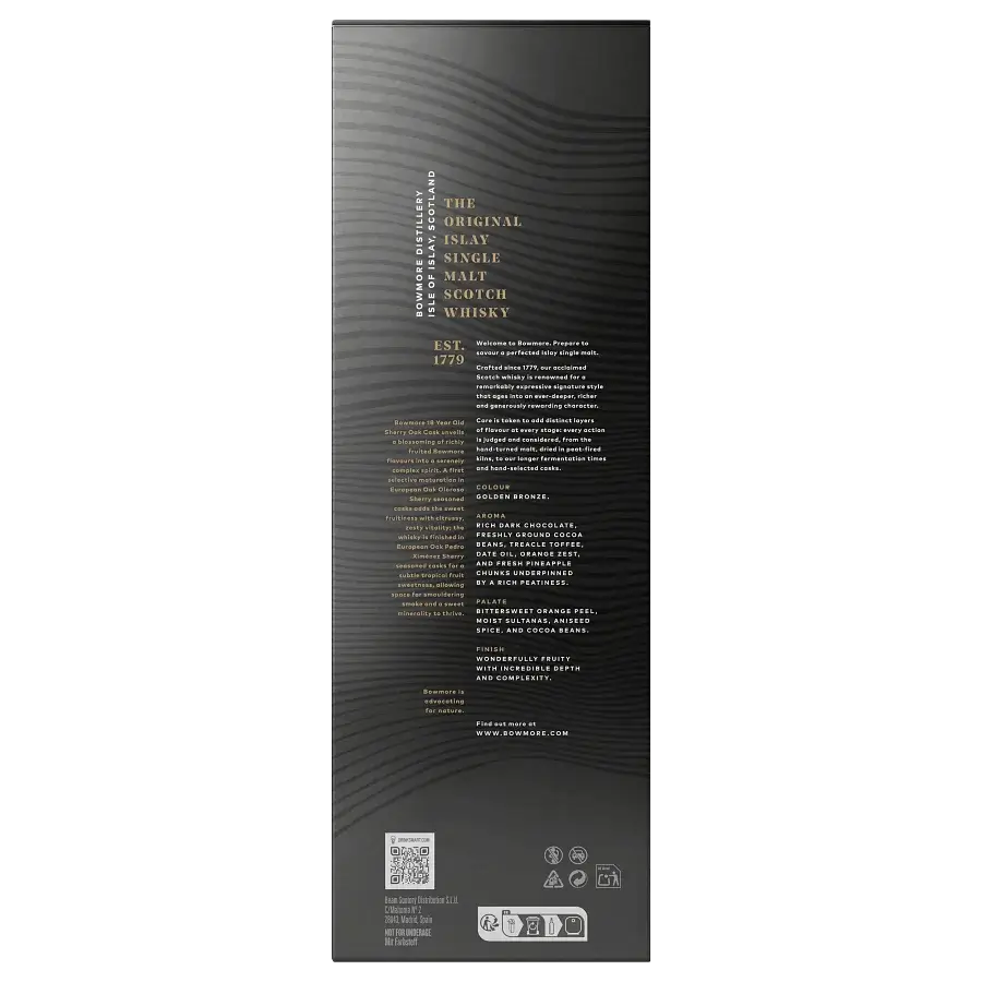 Bowmore 18 Year Old Sherry Oak Cask Whisky