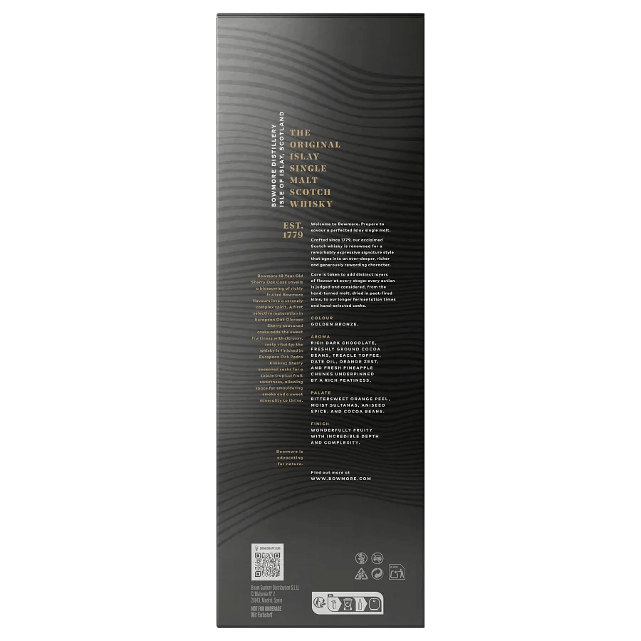 Bowmore 18 Year Old Sherry Oak Cask Whisky