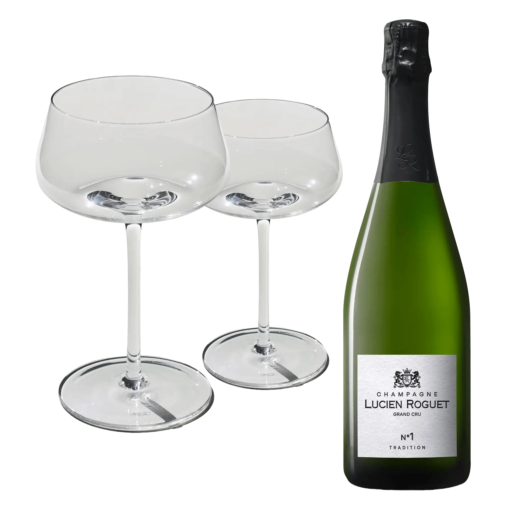 Lucien Roguet No. 1 Tradition + 2 stk. Beyond Bubbly Coupe Glas