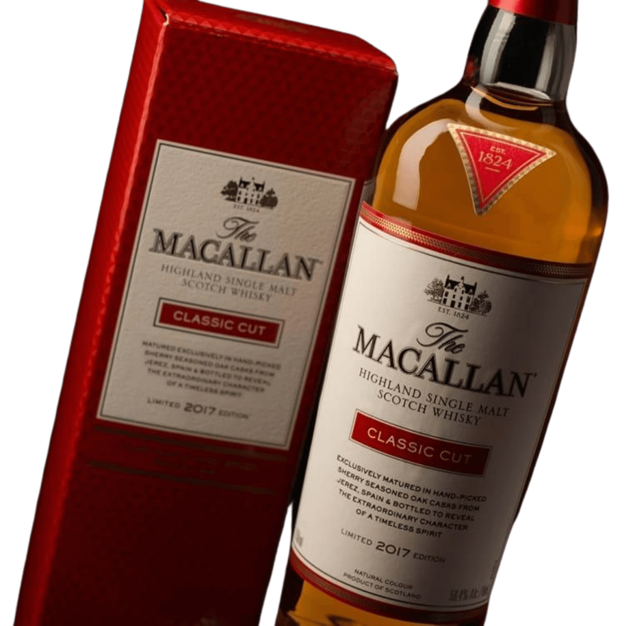 Macallan Classic Cut 2017 Edition låda och flaska