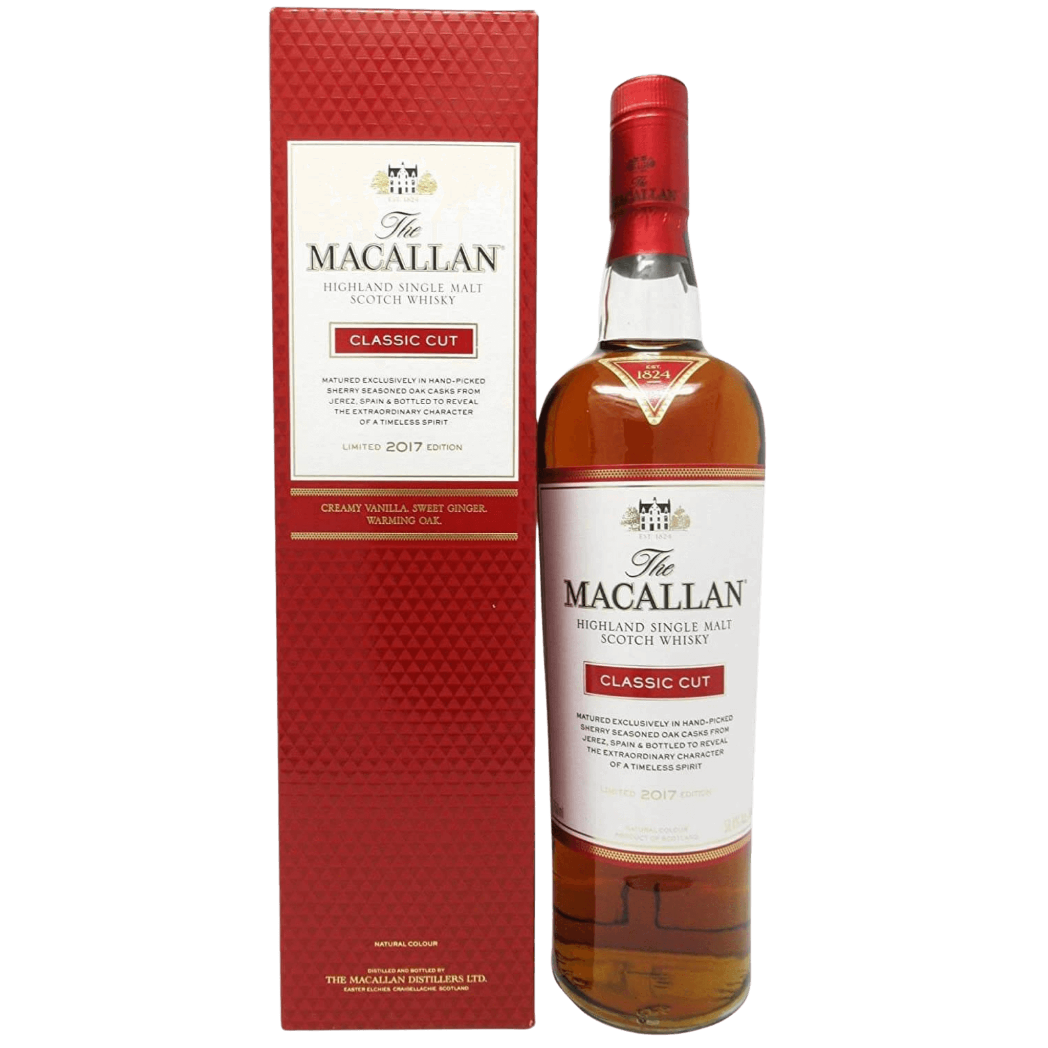 Macallan Classic Cut 2017 Edition flaska och låda