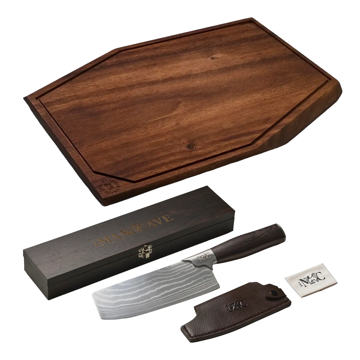 The Mancave Master's skärbräda + kockkniv