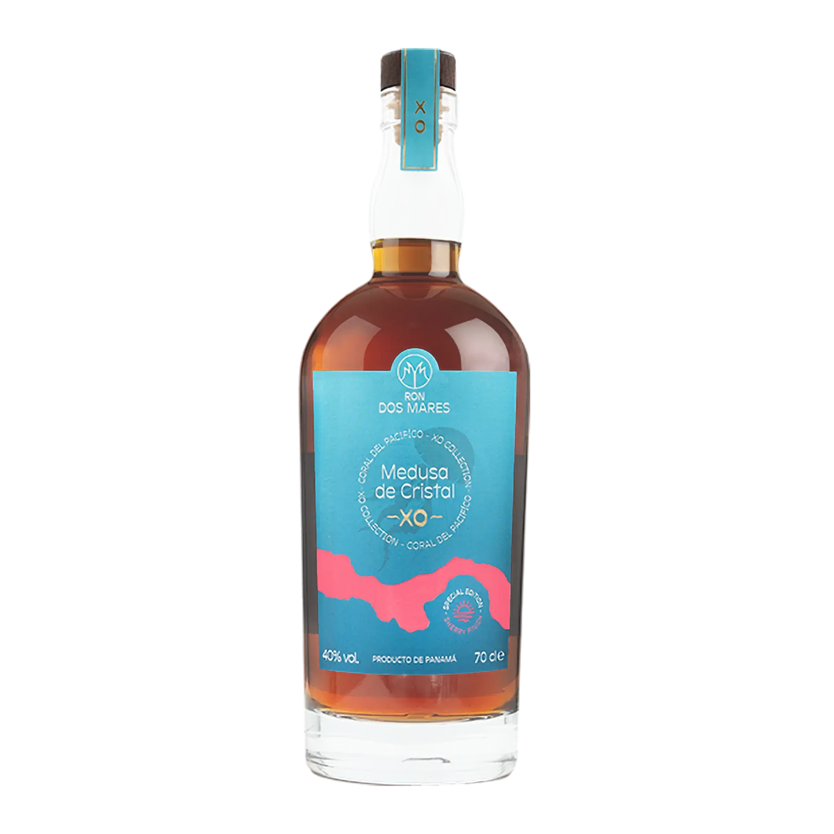 Ron Dos Mares Medusa de Cristal XO Panama Rom Flaske