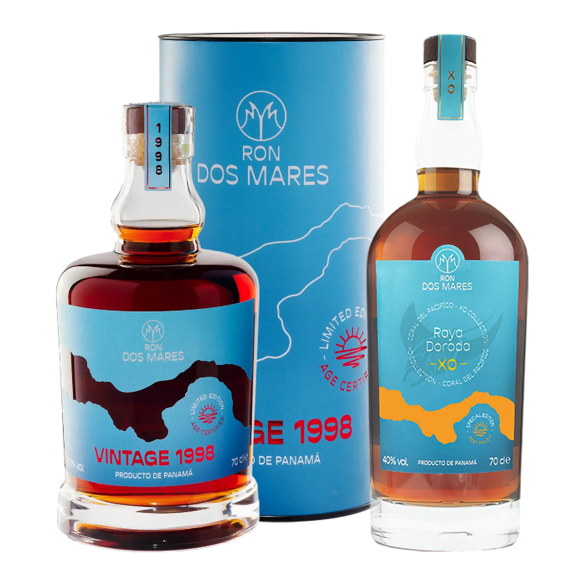 Ron Dos Mares Vintage 1998 Vintage Limited Edition 26 år + GRATIS Raya Dorada XO