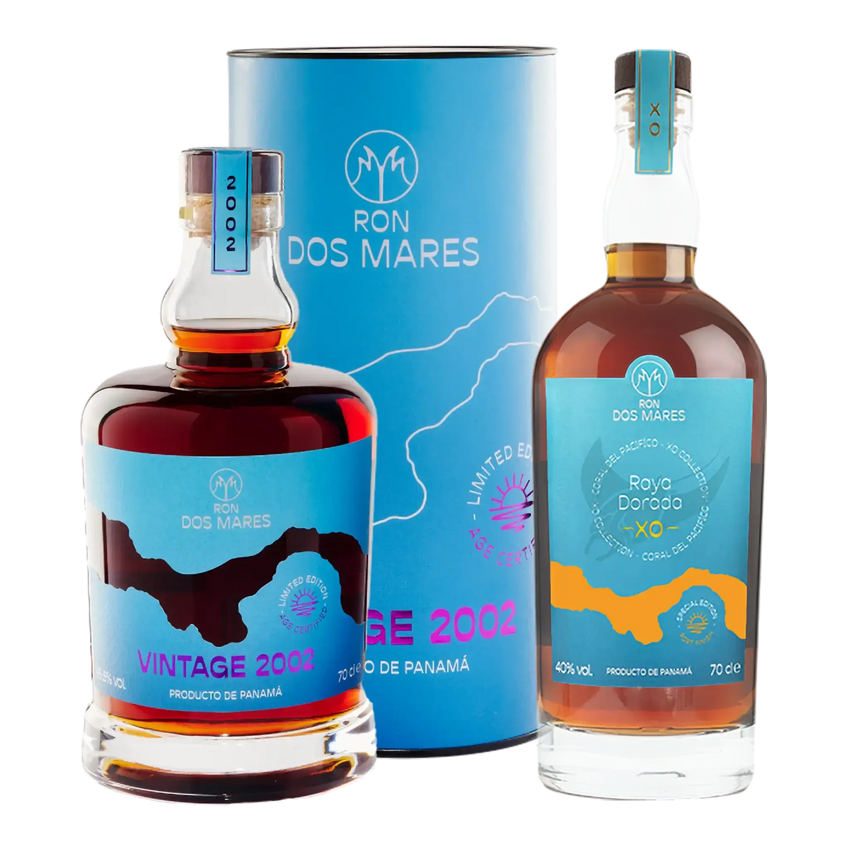 Ron Dos Mares Vintage 2002 Limited Edition 22 år + GRATIS Raya Dorada XO