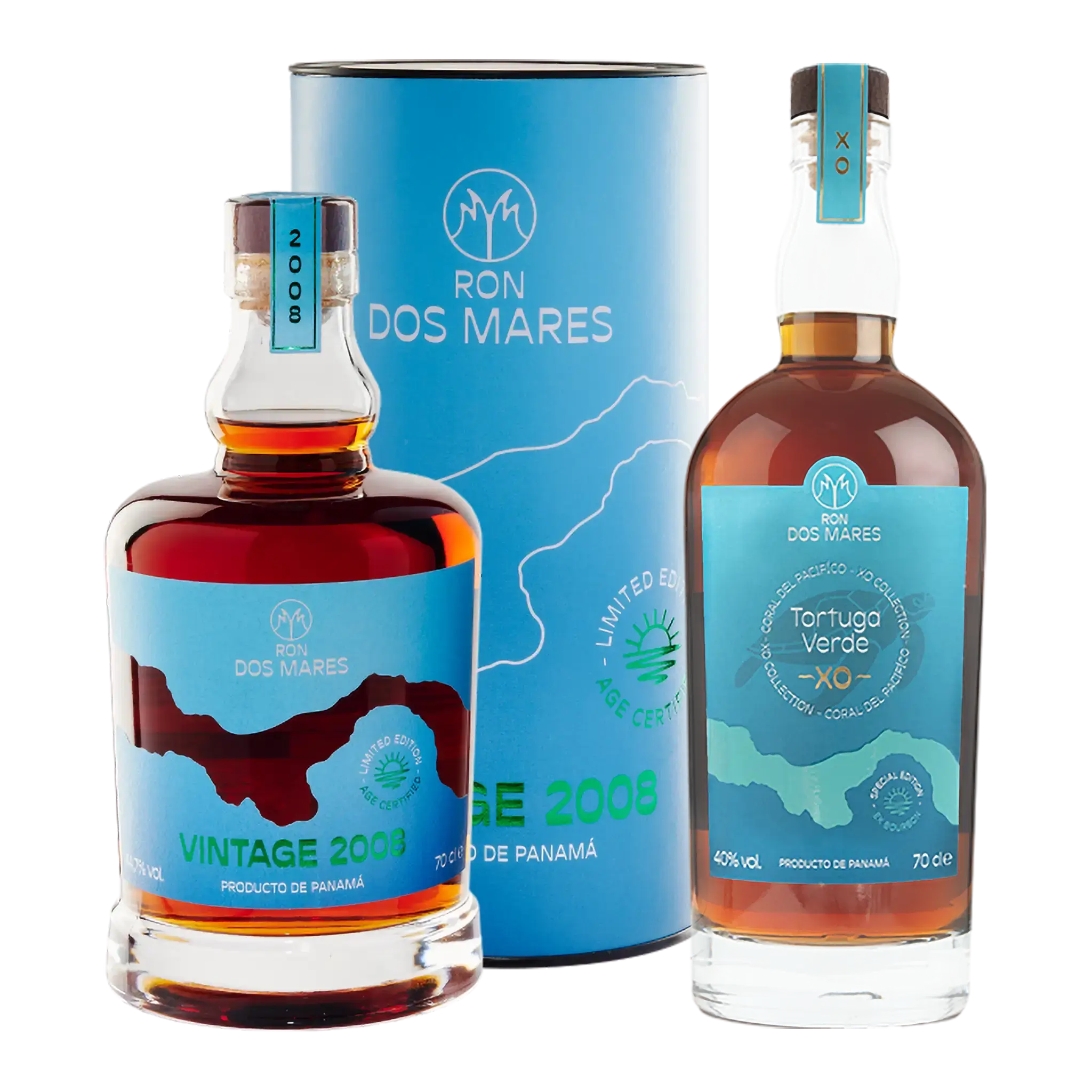 Ron Dos Mares Vintage 2008 Limited Edition 16 år + GRATIS Tortuga Verde XO