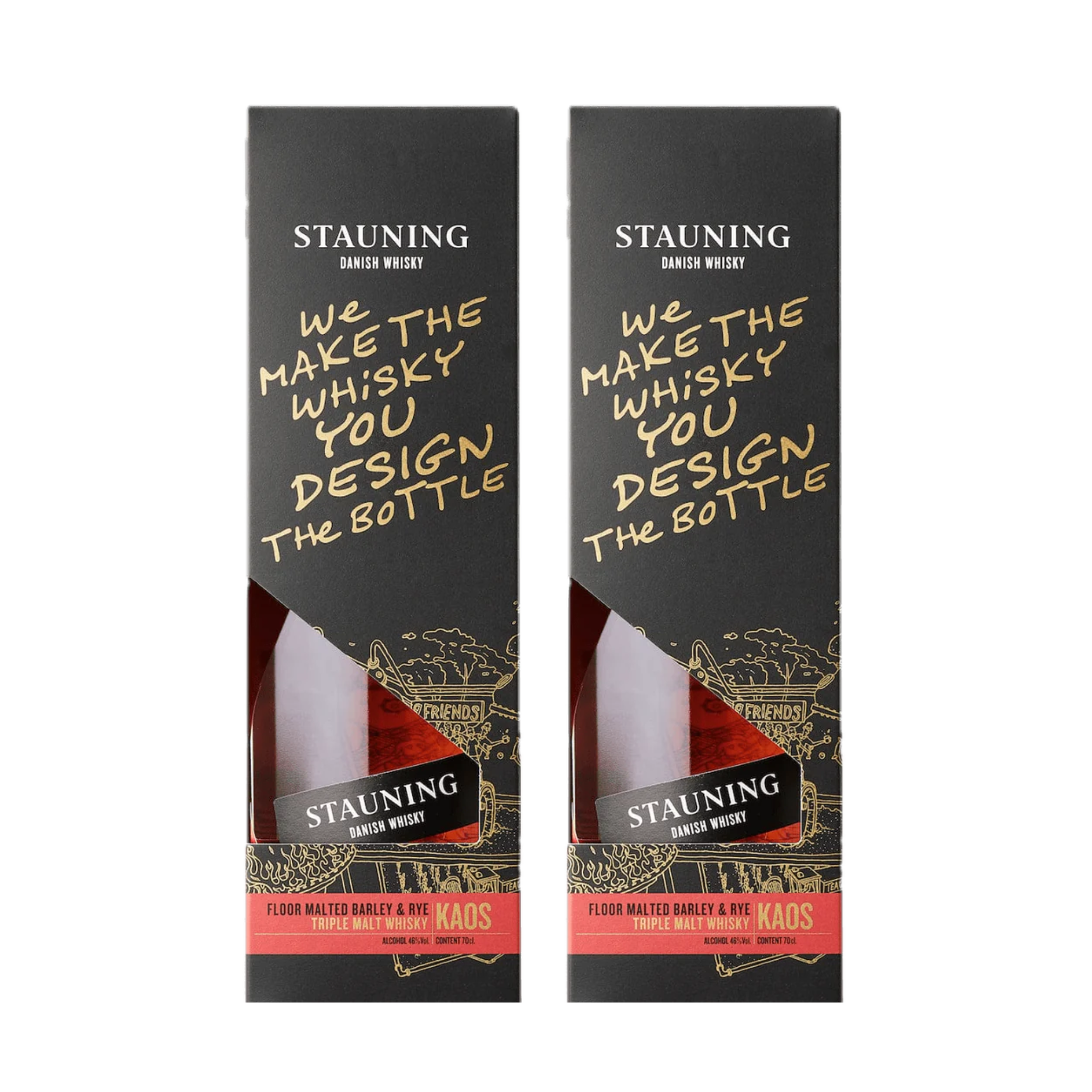 2 Flasker Stauning KAOS Design Edition