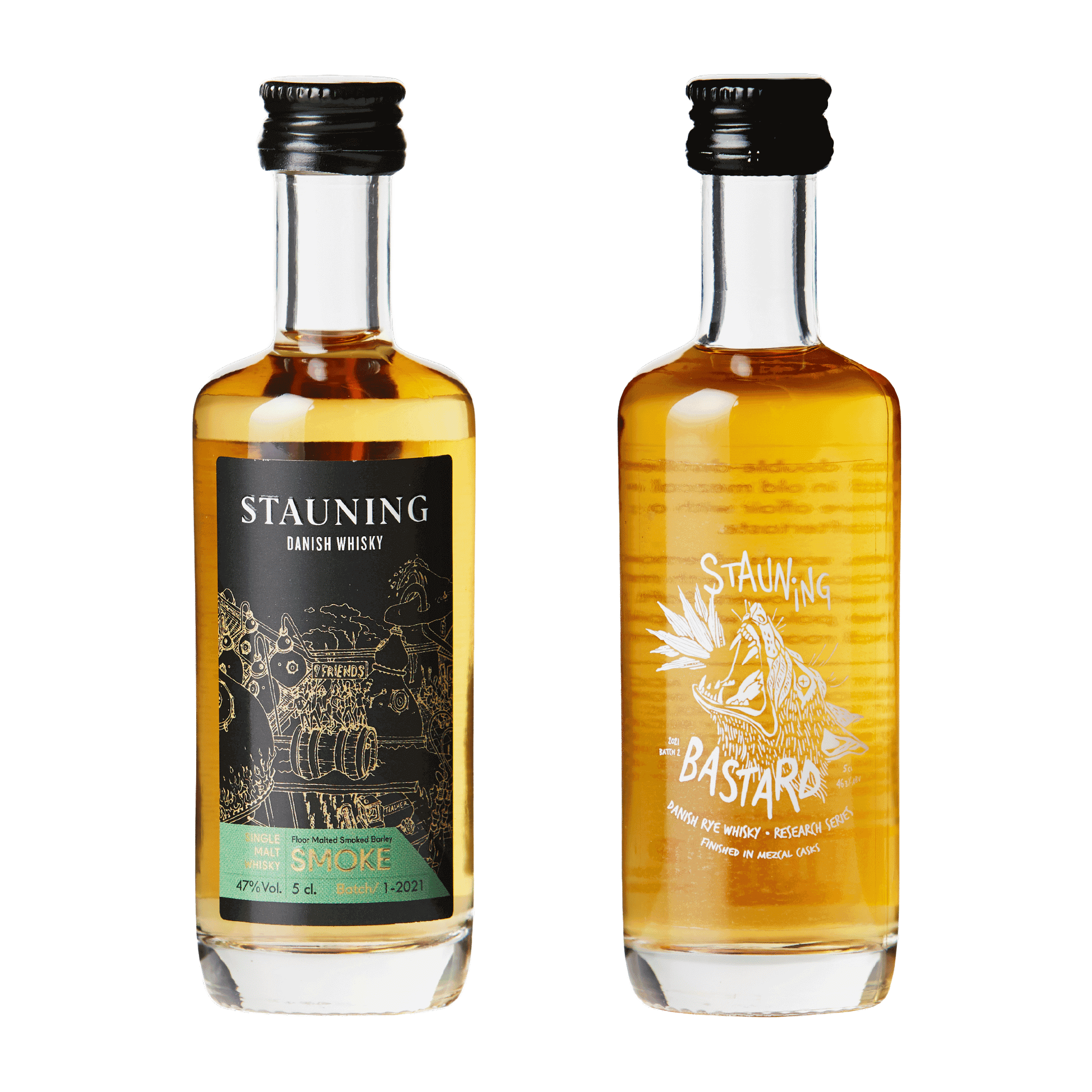 Stauning Whisky Smoke & Bastard Pakke 2 x5 cl