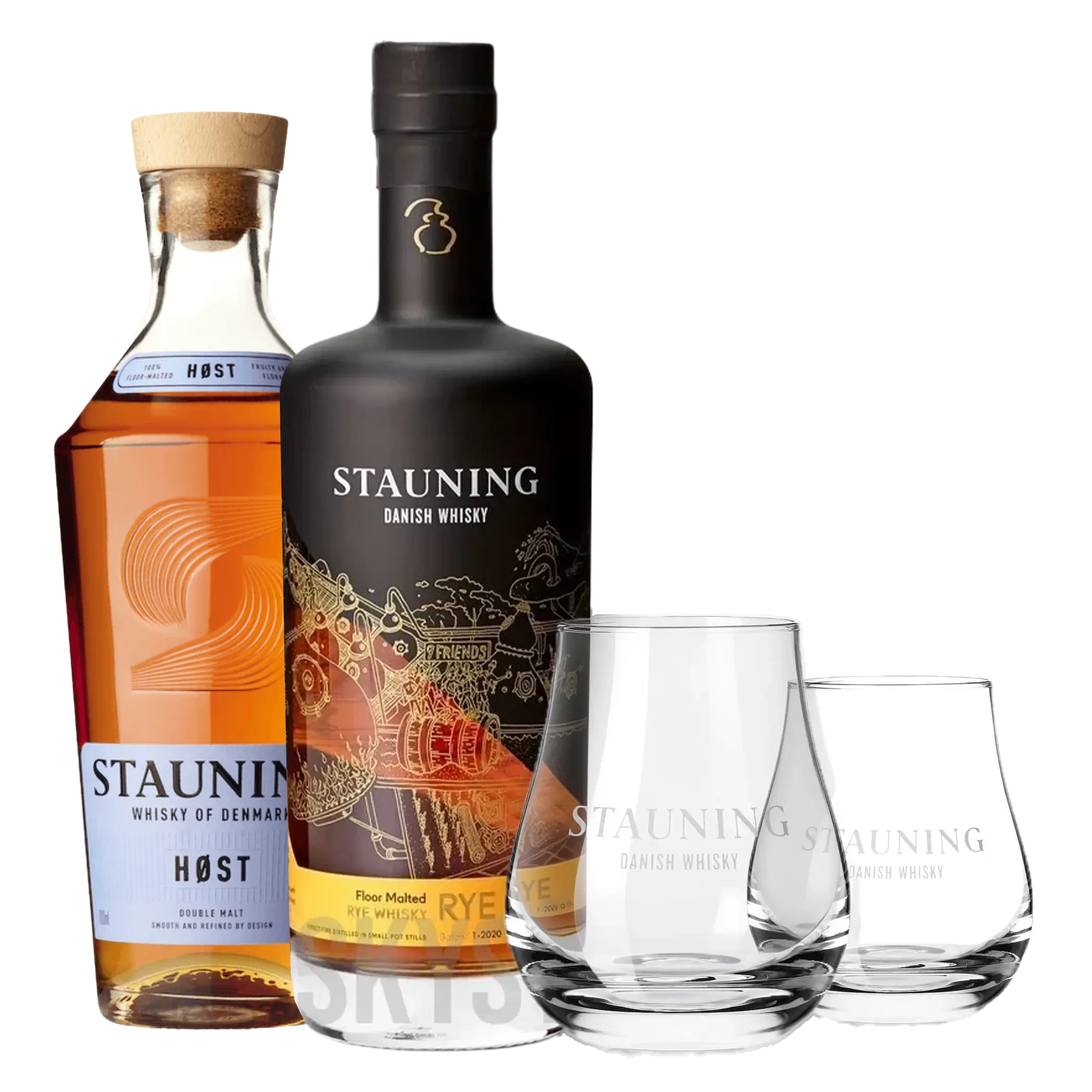 Stauning HØST & RYE + 2 st. KOSTNADSFRIA Stauning Whiskyglas