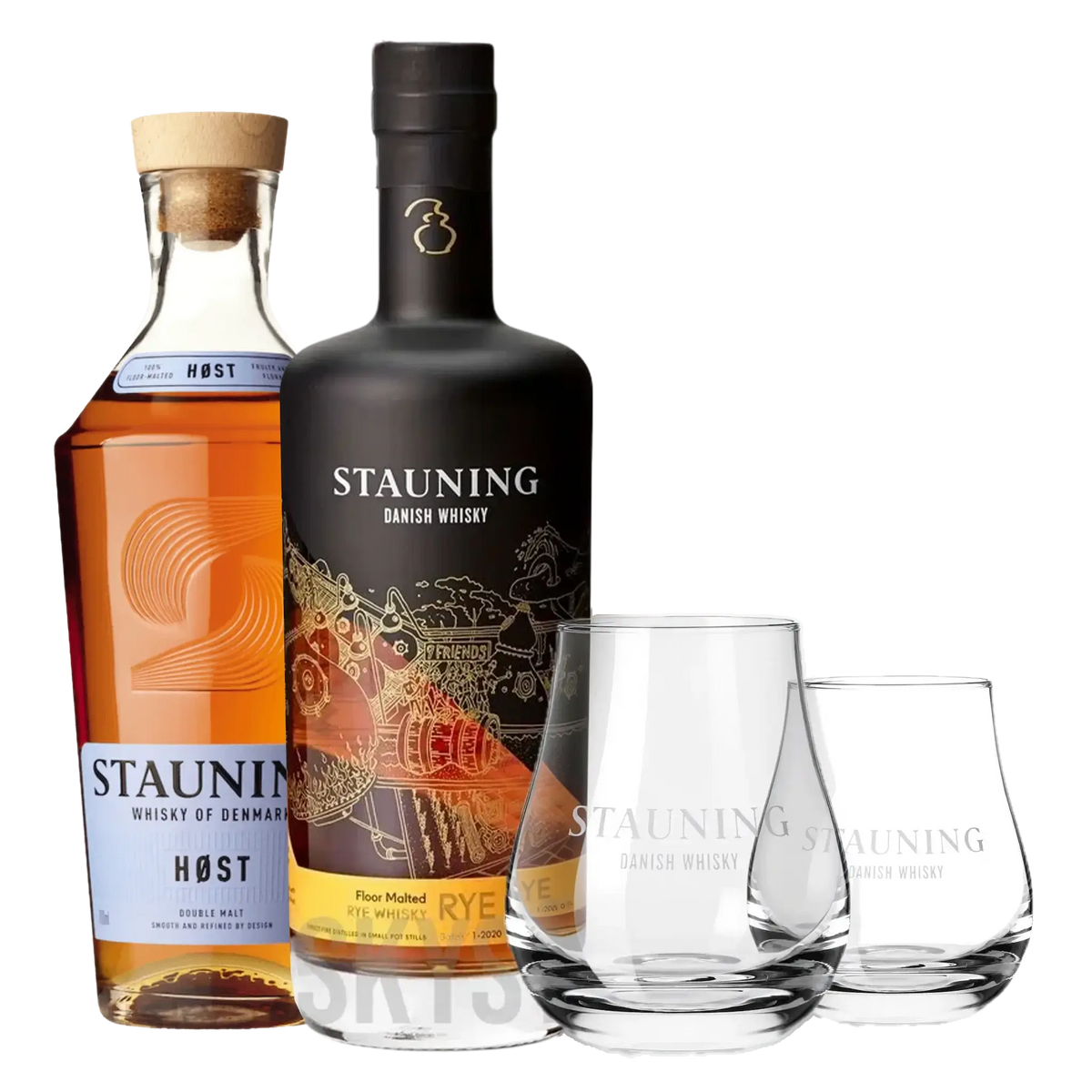 Stauning HØST & RYE + 2 st. KOSTNADSFRIA Stauning Whiskyglas