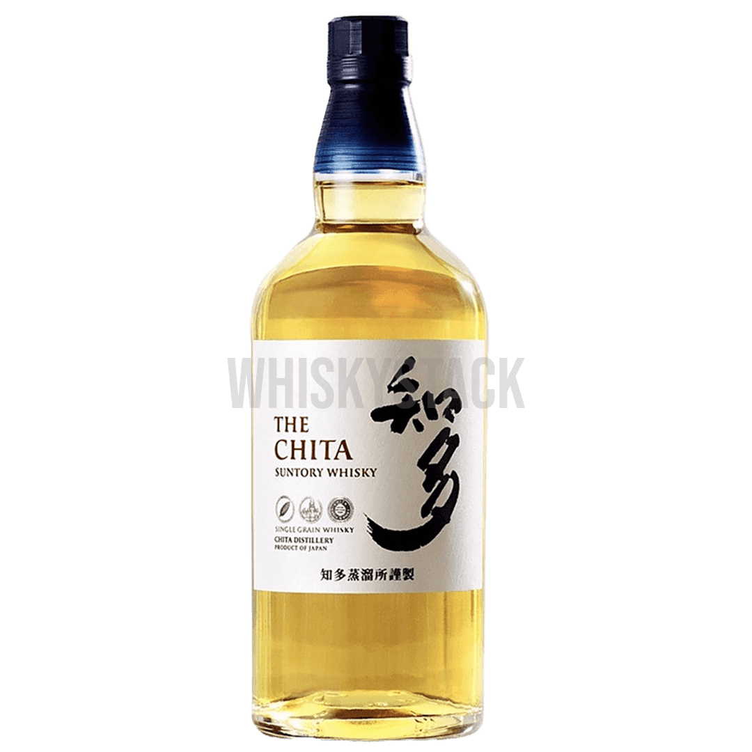 Suntory Chita japansk whiskyflaska, visar dess lena och sofistikerade smak