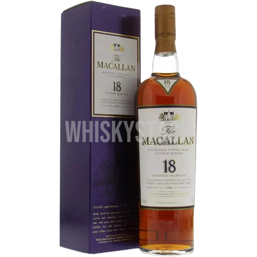 Macallan 18 Year Old - Sherry Oak - 1991: En Ægte Skotsk Perle med 18 Års Elegance