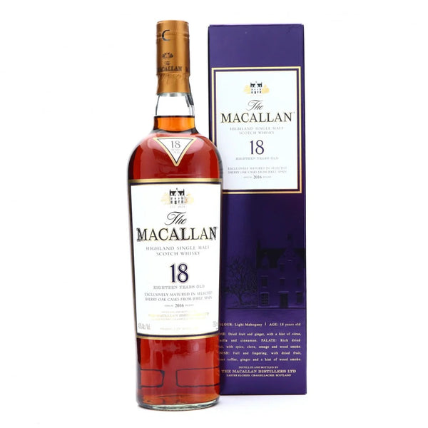 Macallan 18 år gammal - Sherry Oak - 2016