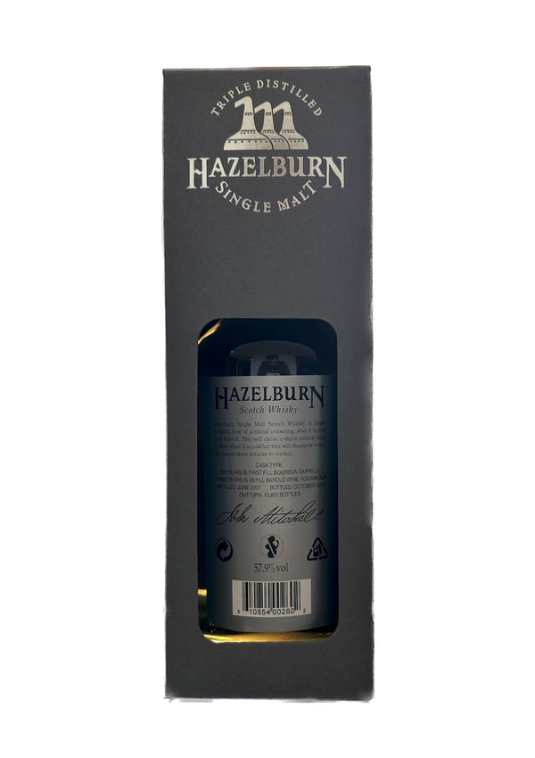 Hazelburn 9 år gammalt Barolo-fat