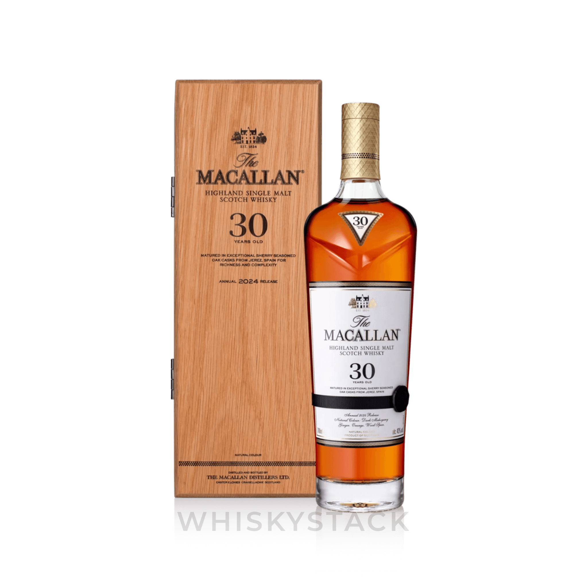 Macallan 30 Years Old Sherry Oak 2024 Flaske og Boks