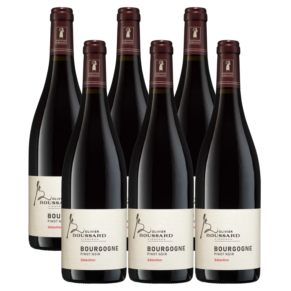 Boussard Sélection Bourgogne Pinot Noir Whiskystack 6 flasker