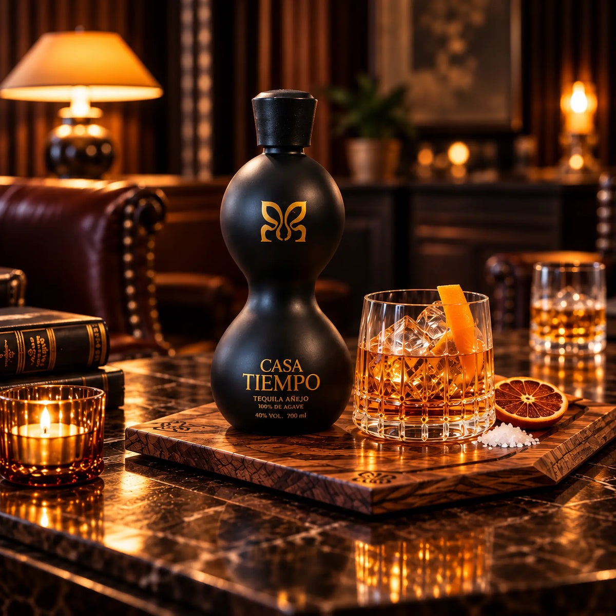 Casa Tiempo Anejo Tequila on table Whiskystack