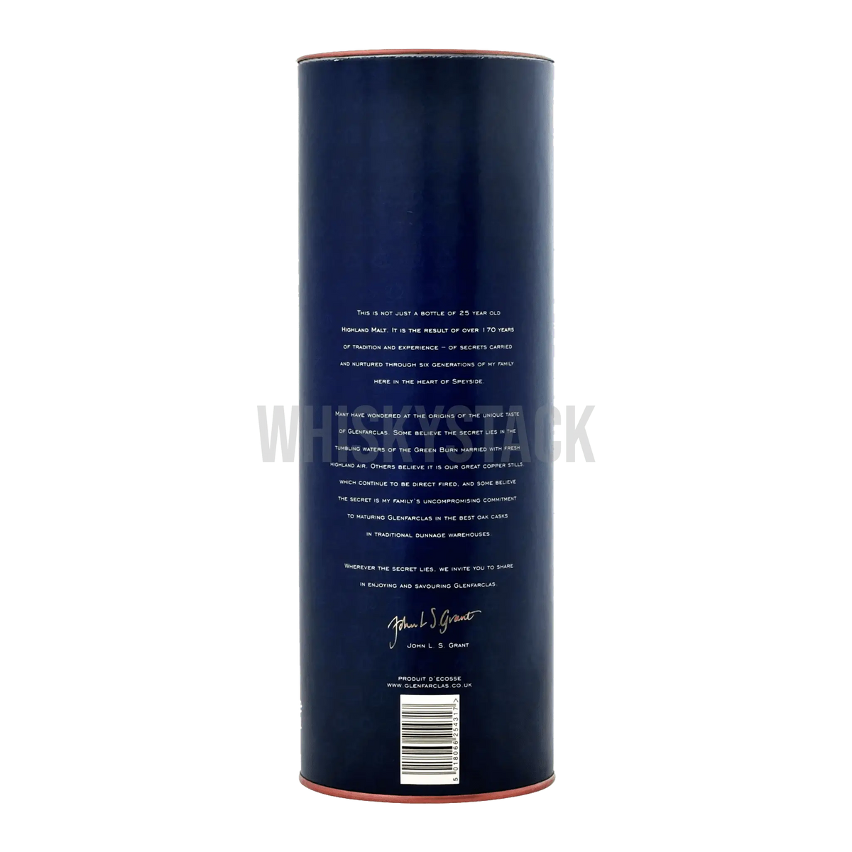 Glenfarclas 25 Years Old - Box Back