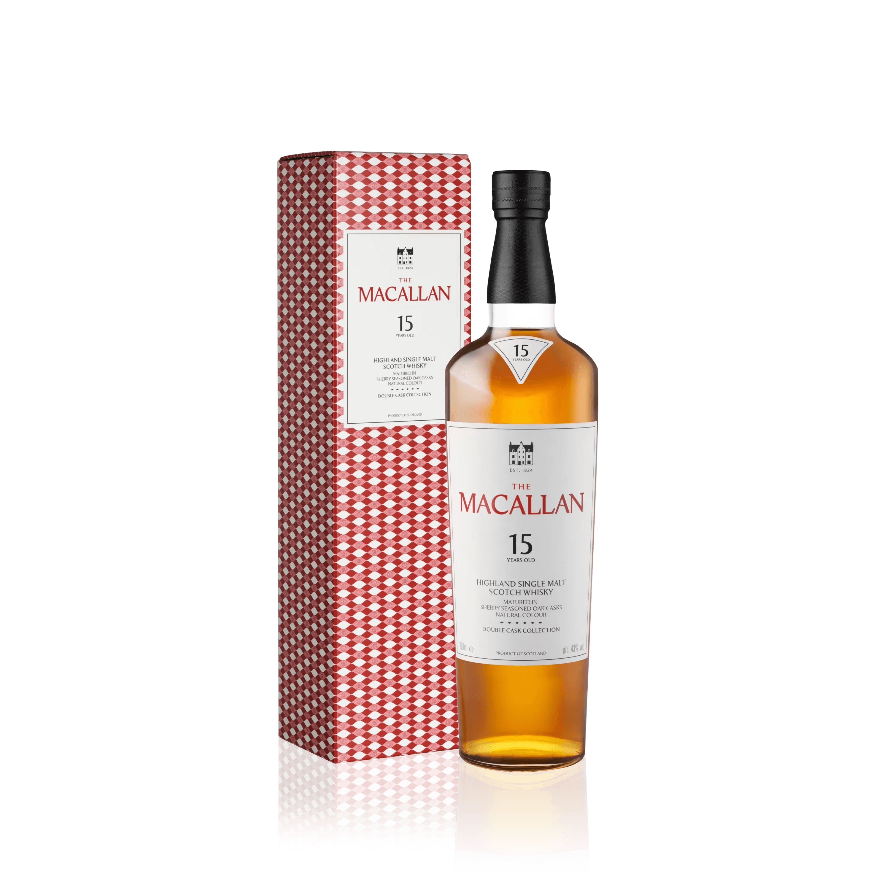 Macallan 15 Years Old Double Cask Box og Flaske