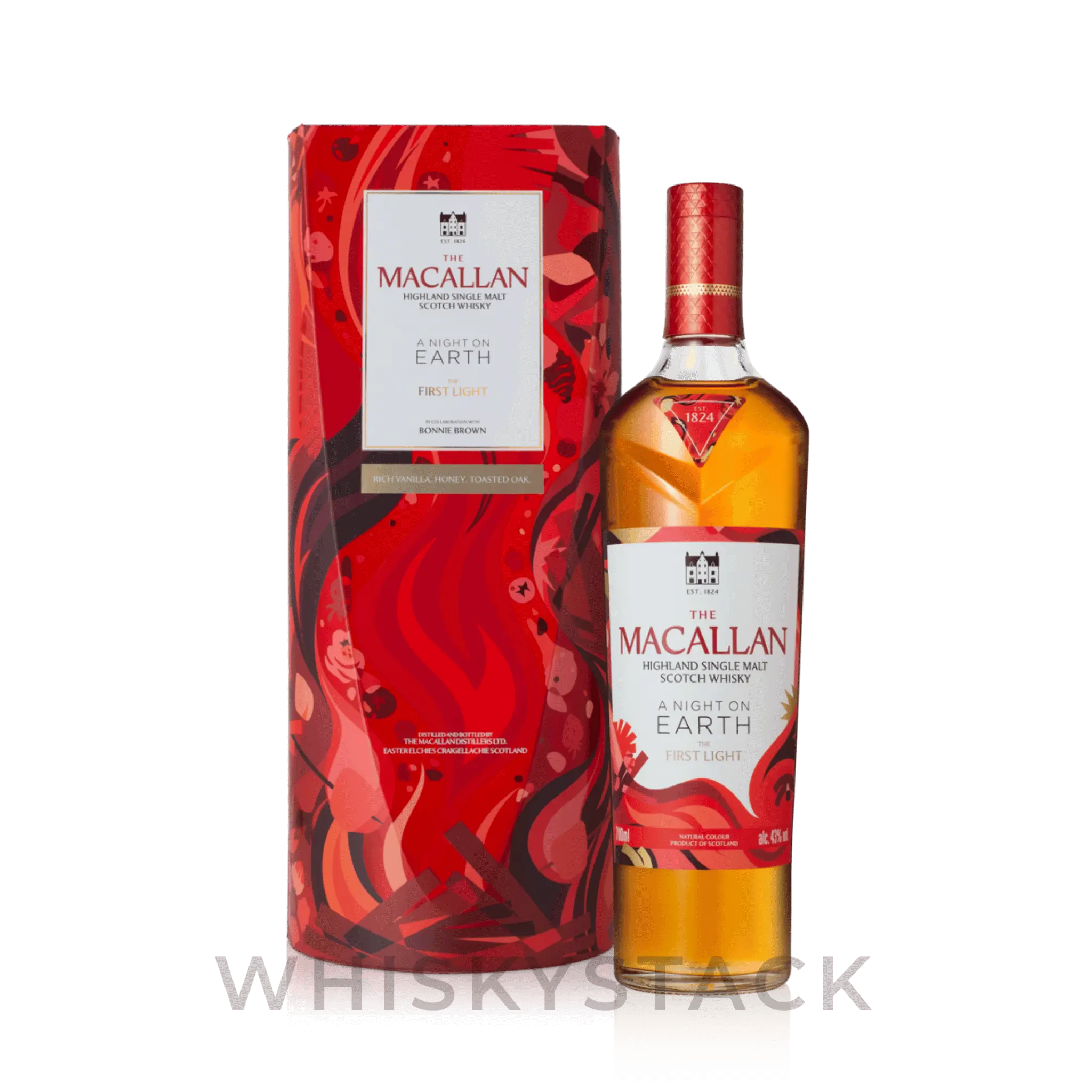 The Macallan A Night on Earth – The First Light Flakse og Boks