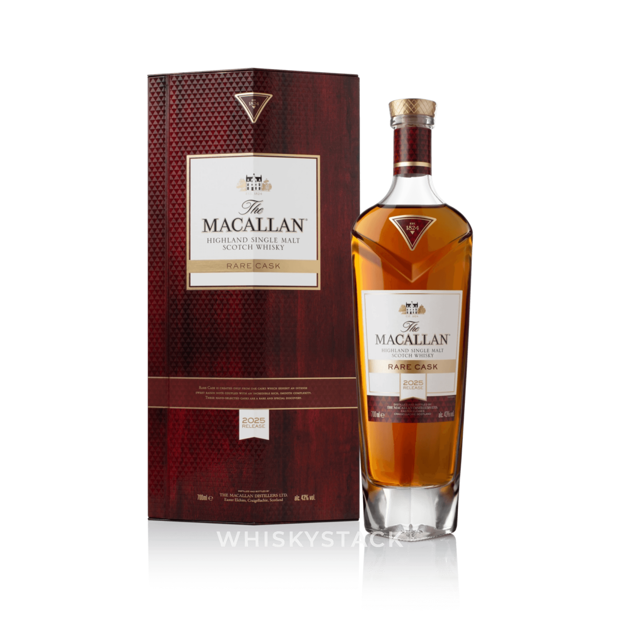 Macallan Rare Cask 2025 – Eksklusiv Single Malt Whisky Flaske og Boks
