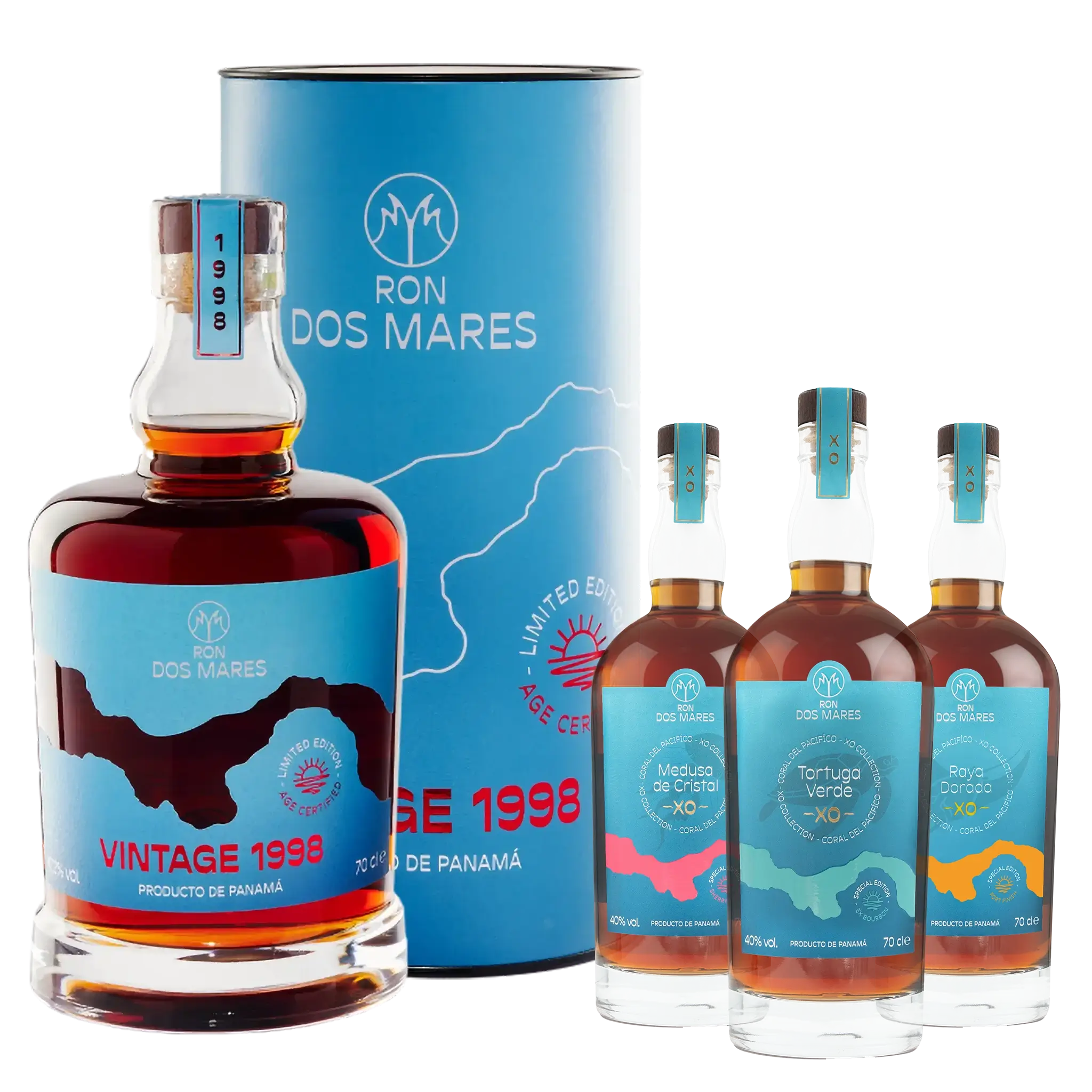 Ron Dos Mares 1998 Vintage Limited Edition 26 år + GRATIS XO (Valfri)