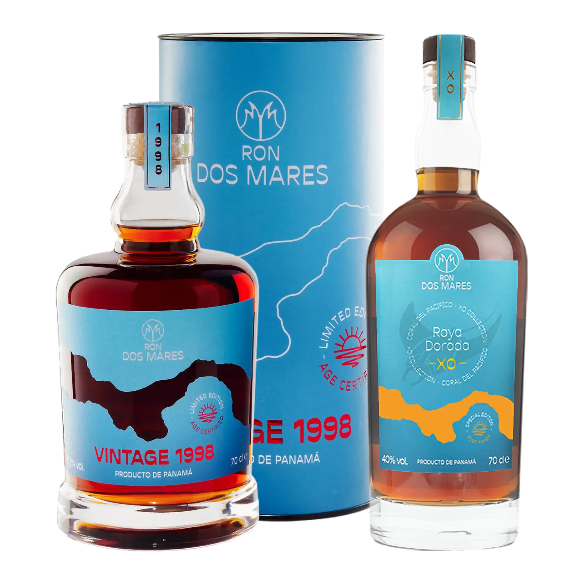 Ron Dos Mares Vintage 1998 Vintage Limited Edition 26 år + GRATIS Raya Dorada XO