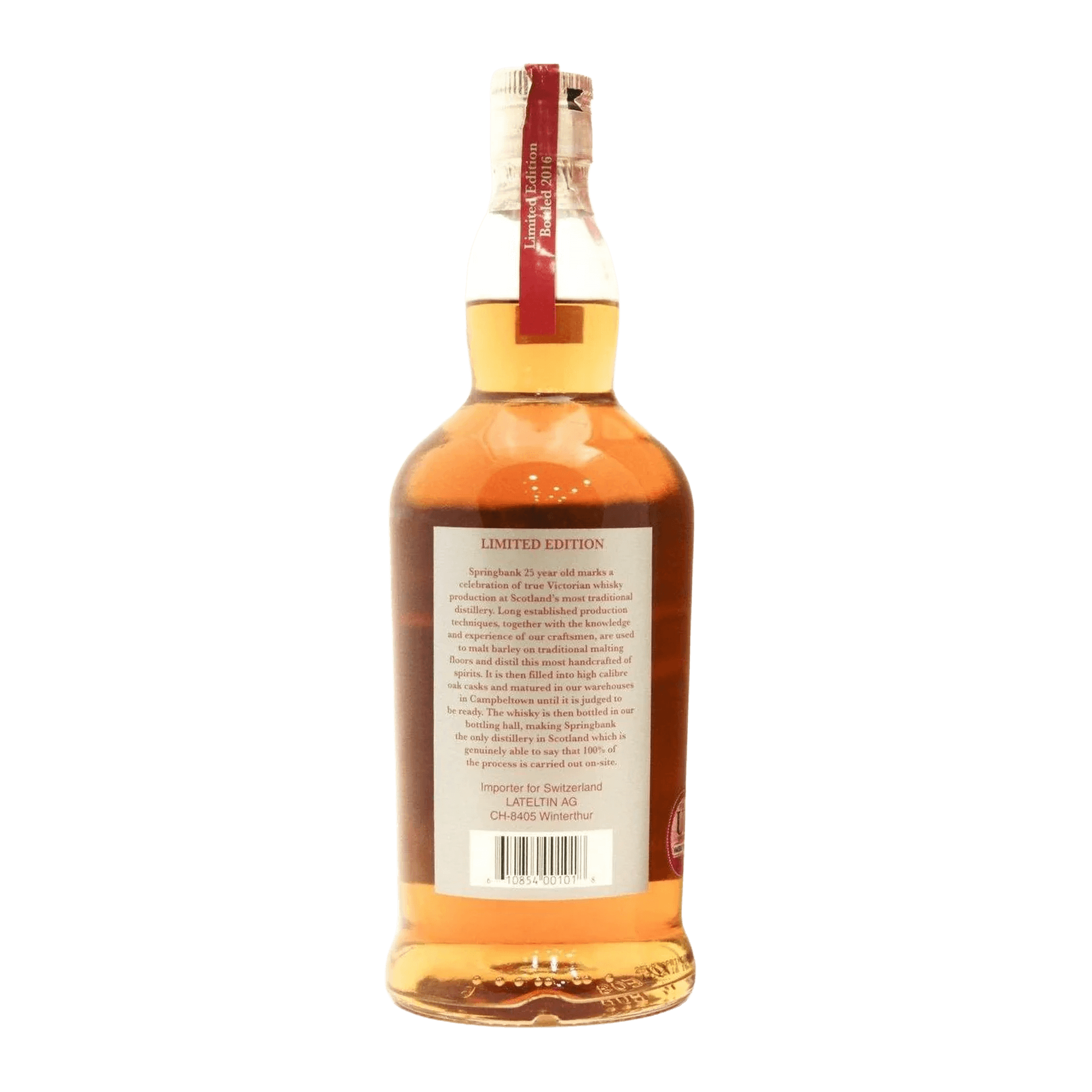 Springbank 25 Year Old 2016 Whisky Whiskystack Back