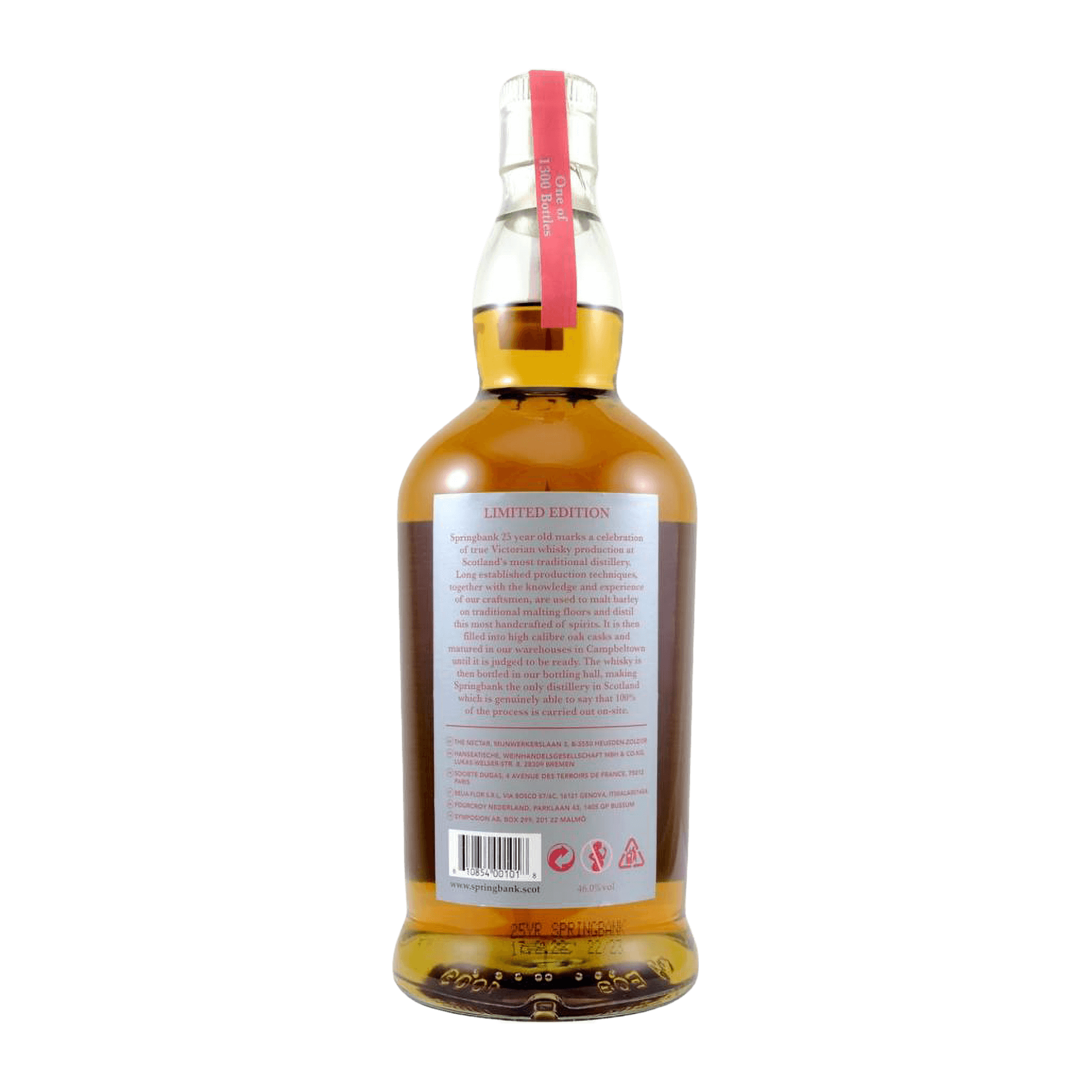 Springbank 25 Year Old 2022 Whisky Whiskystack Back