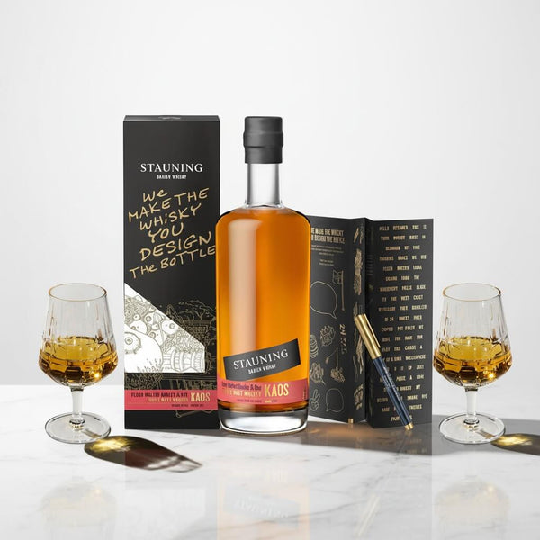 Stauning Kaos Design Your Edition + 2 stk. The Bullet Whisky Glass