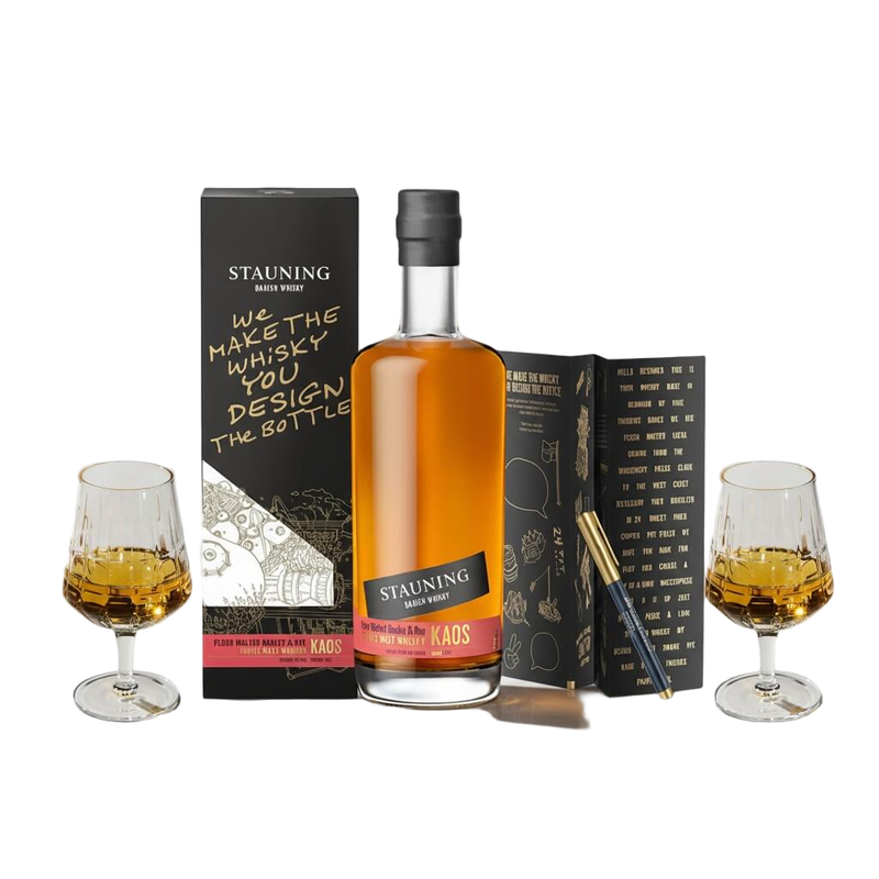Stauning Chaos Design Your Edition + 2 st Bullet Whiskyglas