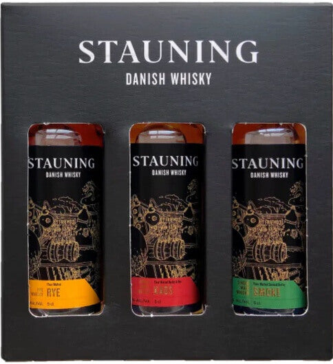 Stauning Whisky Essence med 3x5cl provsmakningsset